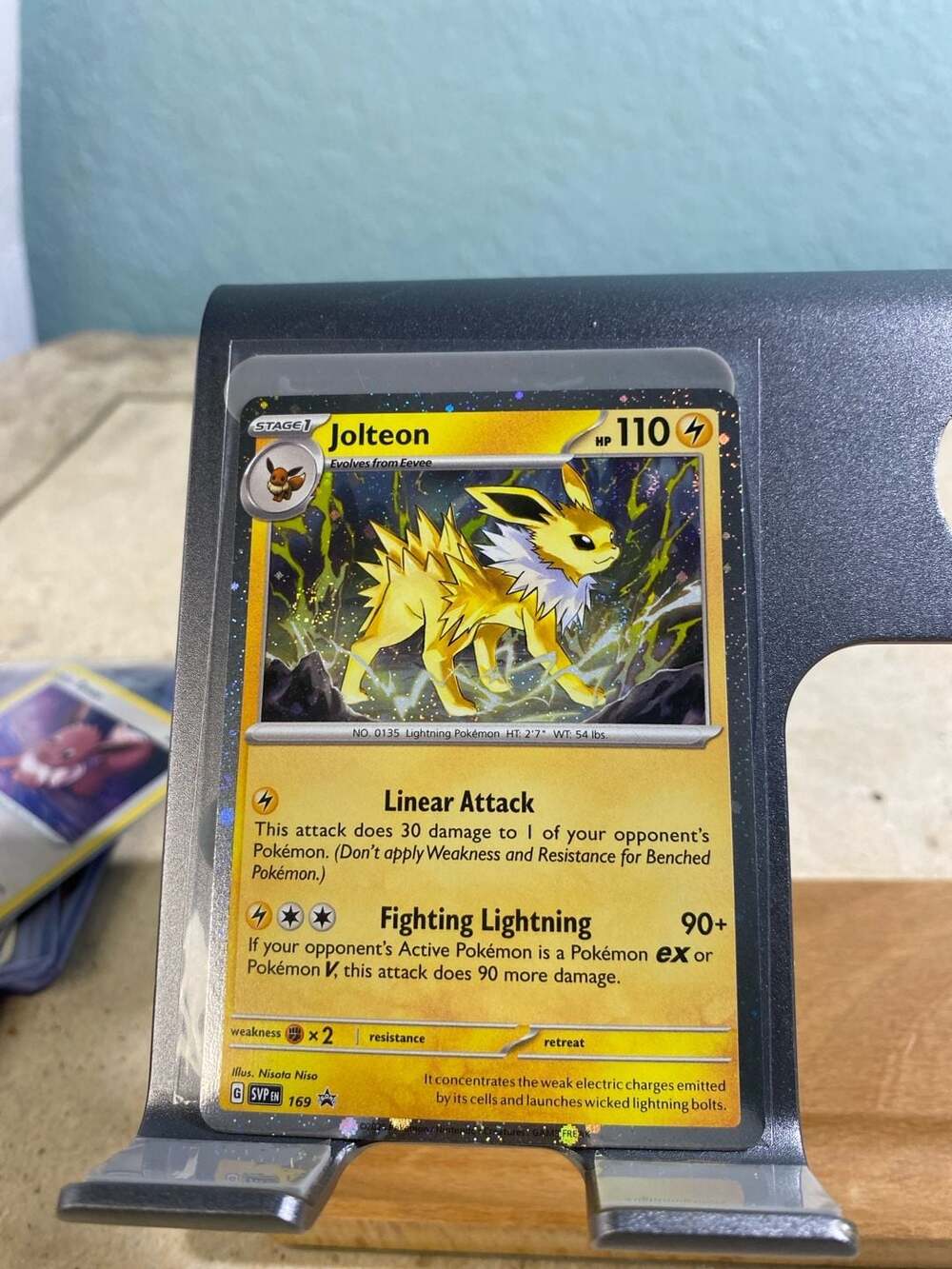 Pokémon TCG Jolteon SVP 169 Scarlet & Violet Promo Cosmos Holo